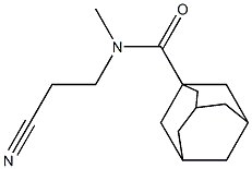 N-(2-cyanoethyl)-N-methyladamantane-1-carboxamide 구조식 이미지