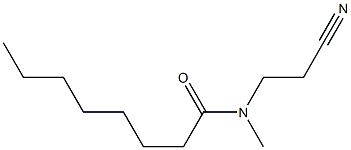 N-(2-cyanoethyl)-N-methyloctanamide 구조식 이미지