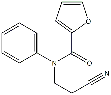 N-(2-cyanoethyl)-N-phenyl-2-furamide 구조식 이미지