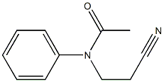 N-(2-cyanoethyl)-N-phenylacetamide 구조식 이미지