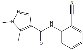 N-(2-cyanophenyl)-1,5-dimethyl-1H-pyrazole-4-carboxamide Structure