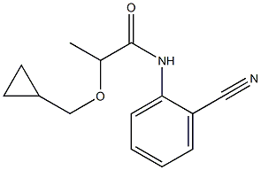 N-(2-cyanophenyl)-2-(cyclopropylmethoxy)propanamide 구조식 이미지