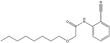 N-(2-cyanophenyl)-2-(octyloxy)acetamide Structure