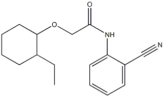 N-(2-cyanophenyl)-2-[(2-ethylcyclohexyl)oxy]acetamide Structure