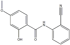 N-(2-cyanophenyl)-2-hydroxy-4-methoxybenzamide 구조식 이미지