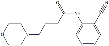 N-(2-cyanophenyl)-4-(morpholin-4-yl)butanamide 구조식 이미지