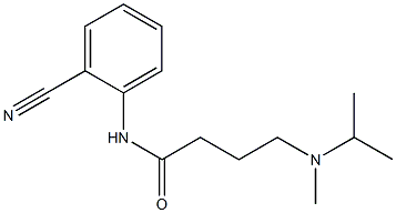 N-(2-cyanophenyl)-4-[methyl(propan-2-yl)amino]butanamide 구조식 이미지