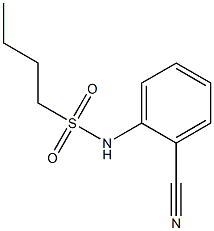 N-(2-cyanophenyl)butane-1-sulfonamide 구조식 이미지