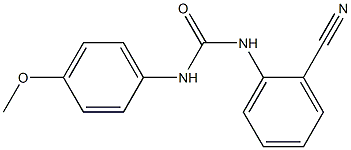 N-(2-cyanophenyl)-N'-(4-methoxyphenyl)urea 구조식 이미지