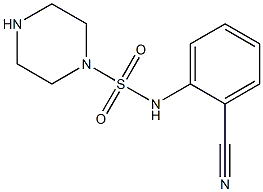 N-(2-cyanophenyl)piperazine-1-sulfonamide Structure