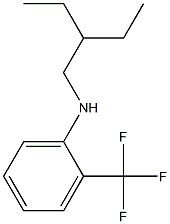 N-(2-ethylbutyl)-2-(trifluoromethyl)aniline 구조식 이미지