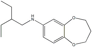 N-(2-ethylbutyl)-3,4-dihydro-2H-1,5-benzodioxepin-7-amine Structure