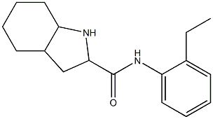 N-(2-ethylphenyl)octahydro-1H-indole-2-carboxamide 구조식 이미지