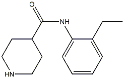 N-(2-ethylphenyl)piperidine-4-carboxamide 구조식 이미지