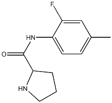 N-(2-fluoro-4-methylphenyl)pyrrolidine-2-carboxamide 구조식 이미지