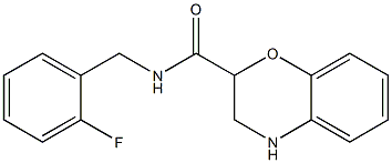 N-(2-fluorobenzyl)-3,4-dihydro-2H-1,4-benzoxazine-2-carboxamide Structure