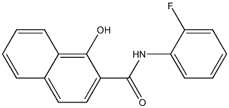 N-(2-fluorophenyl)-1-hydroxynaphthalene-2-carboxamide Structure