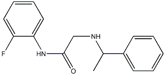 N-(2-fluorophenyl)-2-[(1-phenylethyl)amino]acetamide 구조식 이미지