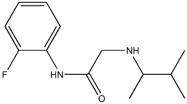 N-(2-fluorophenyl)-2-[(3-methylbutan-2-yl)amino]acetamide 구조식 이미지