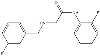 N-(2-fluorophenyl)-2-{[(3-fluorophenyl)methyl]amino}acetamide Structure