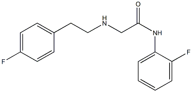 N-(2-fluorophenyl)-2-{[2-(4-fluorophenyl)ethyl]amino}acetamide 구조식 이미지