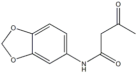 N-(2H-1,3-benzodioxol-5-yl)-3-oxobutanamide 구조식 이미지