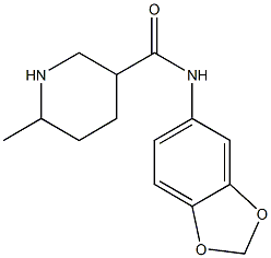 N-(2H-1,3-benzodioxol-5-yl)-6-methylpiperidine-3-carboxamide Structure