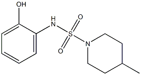 N-(2-hydroxyphenyl)-4-methylpiperidine-1-sulfonamide 구조식 이미지