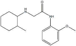 N-(2-methoxyphenyl)-2-[(2-methylcyclohexyl)amino]acetamide 구조식 이미지