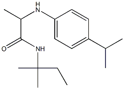 N-(2-methylbutan-2-yl)-2-{[4-(propan-2-yl)phenyl]amino}propanamide Structure