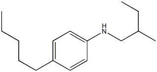 N-(2-methylbutyl)-4-pentylaniline 구조식 이미지