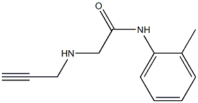 N-(2-methylphenyl)-2-(prop-2-yn-1-ylamino)acetamide 구조식 이미지