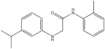 N-(2-methylphenyl)-2-{[3-(propan-2-yl)phenyl]amino}acetamide Structure