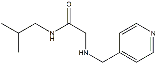 N-(2-methylpropyl)-2-[(pyridin-4-ylmethyl)amino]acetamide 구조식 이미지