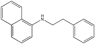 N-(2-phenylethyl)naphthalen-1-amine Structure