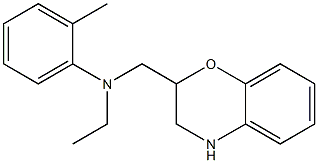 N-(3,4-dihydro-2H-1,4-benzoxazin-2-ylmethyl)-N-ethyl-2-methylaniline 구조식 이미지