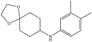 N-(3,4-dimethylphenyl)-1,4-dioxaspiro[4.5]decan-8-amine Structure