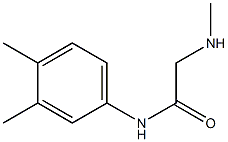 N-(3,4-dimethylphenyl)-2-(methylamino)acetamide 구조식 이미지