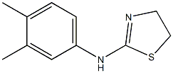 N-(3,4-dimethylphenyl)-4,5-dihydro-1,3-thiazol-2-amine 구조식 이미지