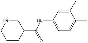 N-(3,4-dimethylphenyl)piperidine-3-carboxamide 구조식 이미지