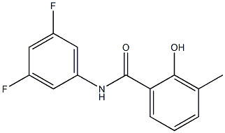 N-(3,5-difluorophenyl)-2-hydroxy-3-methylbenzamide 구조식 이미지