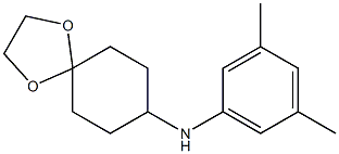 N-(3,5-dimethylphenyl)-1,4-dioxaspiro[4.5]decan-8-amine 구조식 이미지