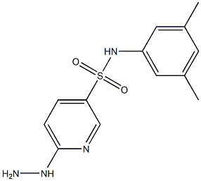 N-(3,5-dimethylphenyl)-6-hydrazinylpyridine-3-sulfonamide 구조식 이미지