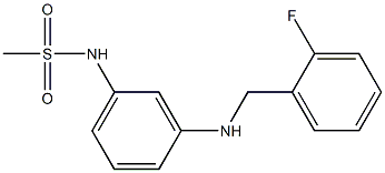 N-(3-{[(2-fluorophenyl)methyl]amino}phenyl)methanesulfonamide 구조식 이미지