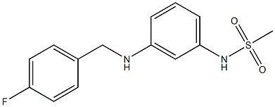 N-(3-{[(4-fluorophenyl)methyl]amino}phenyl)methanesulfonamide 구조식 이미지