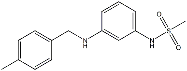 N-(3-{[(4-methylphenyl)methyl]amino}phenyl)methanesulfonamide Structure