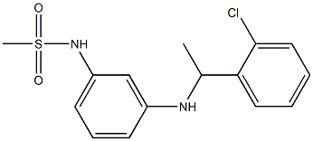 N-(3-{[1-(2-chlorophenyl)ethyl]amino}phenyl)methanesulfonamide Structure