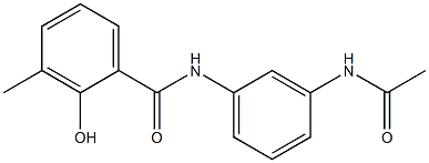 N-(3-acetamidophenyl)-2-hydroxy-3-methylbenzamide 구조식 이미지