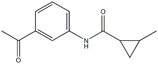 N-(3-acetylphenyl)-2-methylcyclopropanecarboxamide 구조식 이미지