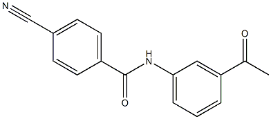 N-(3-acetylphenyl)-4-cyanobenzamide 구조식 이미지